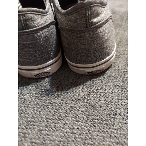 Vans Off The Wall Womens Old Skool Gray Low Top Lace Up Canvas Sneakers Size 8 - Picture 3 of 7